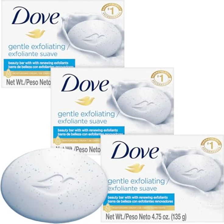 Dove Beauty Seife Stück mit Peeling 100 g – Bild 2