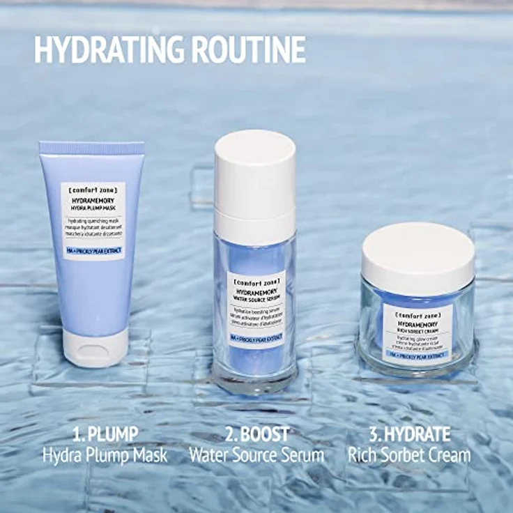 comfort zone HYDRAMEMORY Plump Mask, Gesichtsmaske mit Feigenkaktus-Extrakt und Makro-Hyaluronsäure, 60 ml, vegan – Bild 7