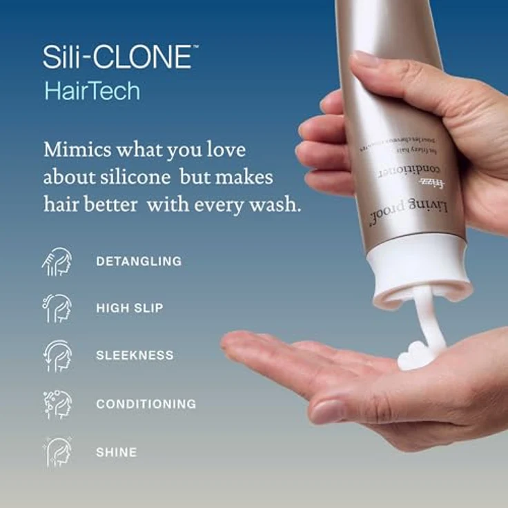 Living Proof No Frizz Conditioner 710ml, silikonfreier, glättender Conditioner gegen Frizz für alle Haartypen, feuchtigkeitsspendend und langanhaltend geschmeidig – Bild 3