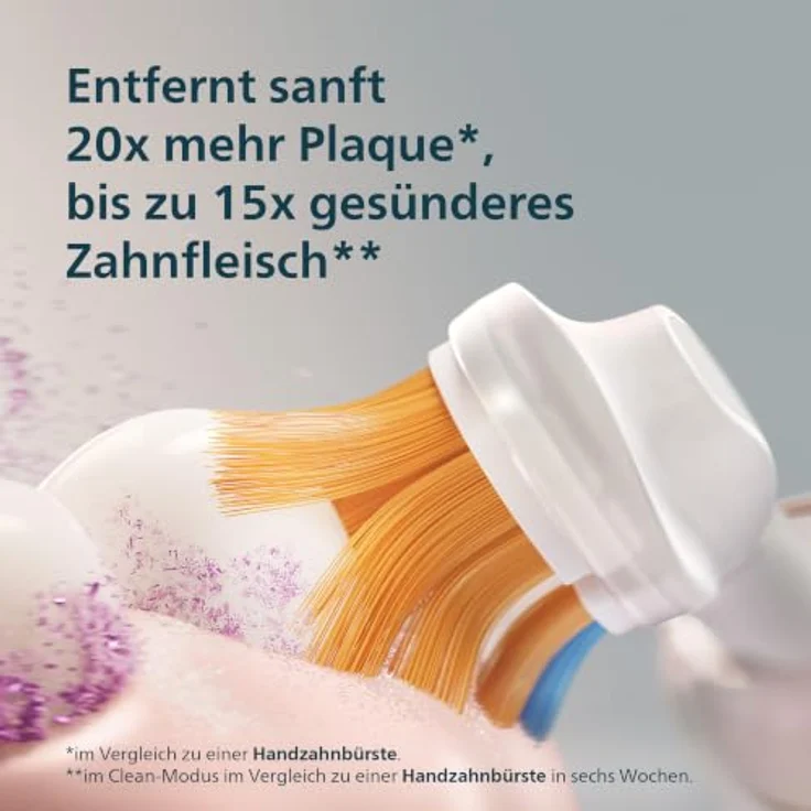 Philips Sonicare 8000 HX8311/11, elektrische Schallzahnbürste mit USB-Ladefunktion, Drucksensor und Reiseetui für effektive Plaque-Entfernung – Bild 4