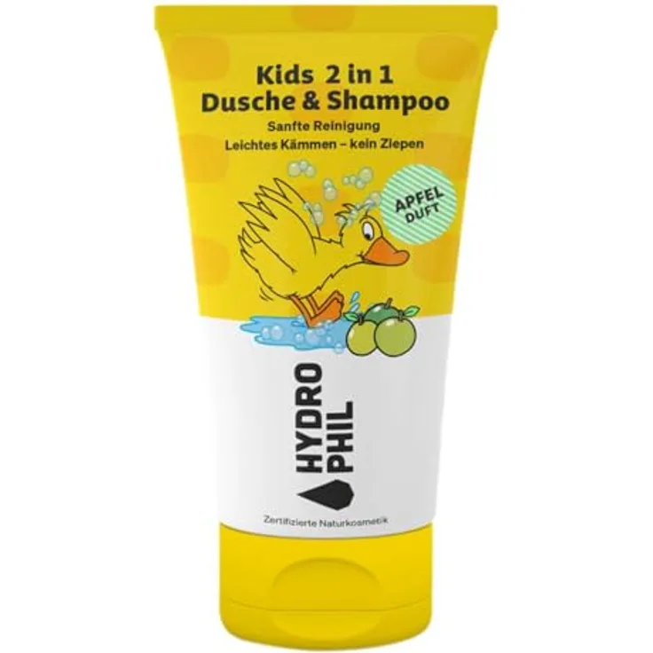 Hydrophil Kids 2in1 Shampoo & Dusche Ente, fruchtiger Apfelduft, 200ml