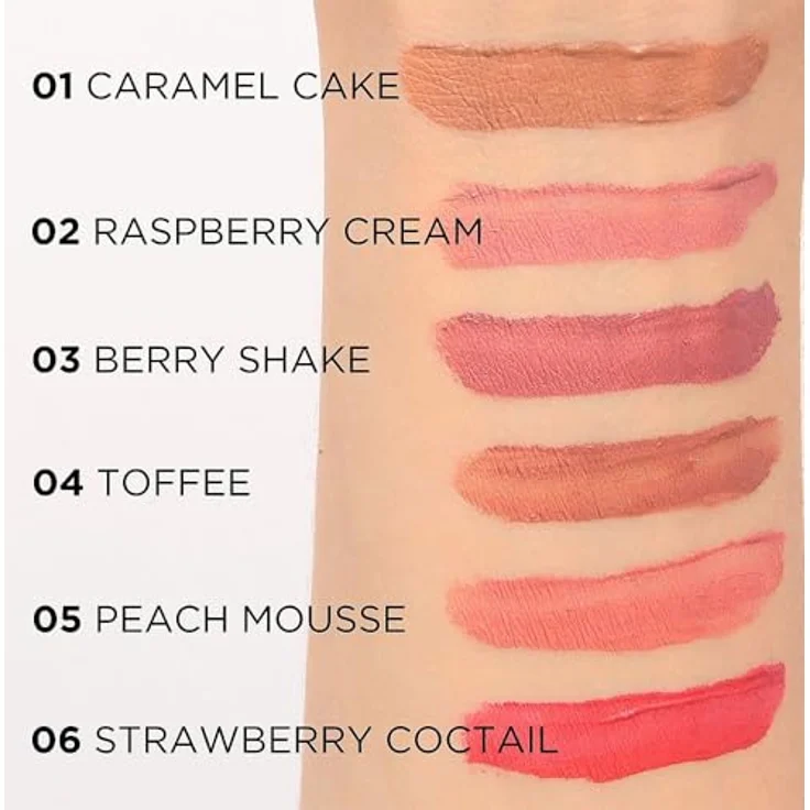 Eveline Cosmetics Variété, flüssiger Lippenstift mit mattem Finish, Farbton 02 Raspberry Cream, 4,5 ml – Bild 3