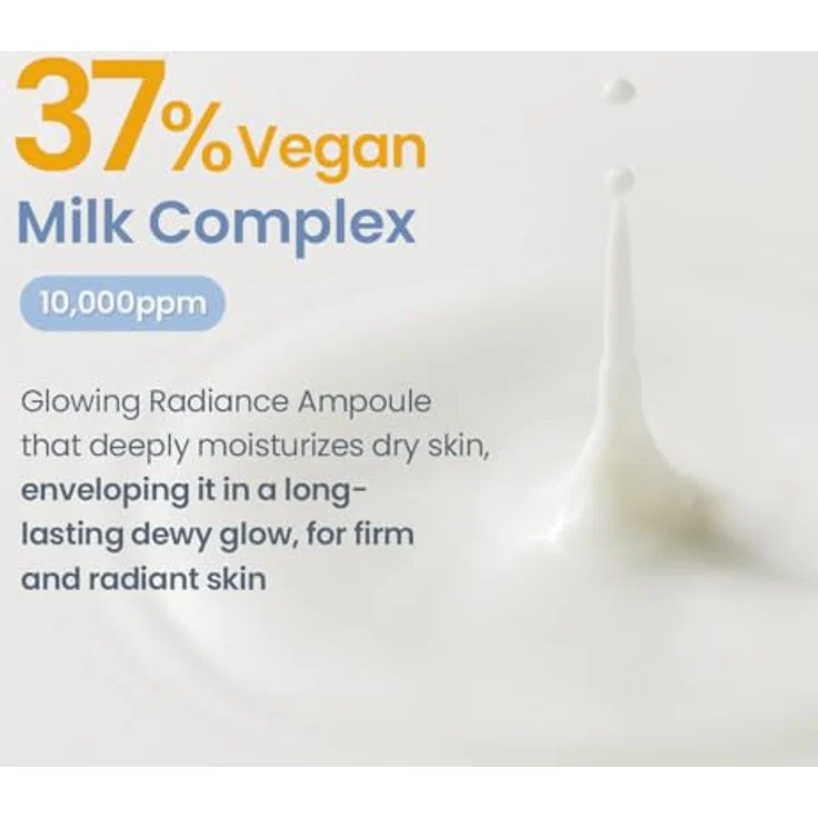 TIRTIR Ceramic Milk Ampoule, Gesichtsserum mit feuchtigkeitsspendender Formel, 40 ml – Bild 3