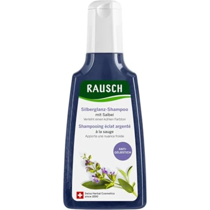 RAUSCH Silberglanz-Shampoo mit Salbei, 200 ml für strahlenden Glanz und Pflege – Bild 1