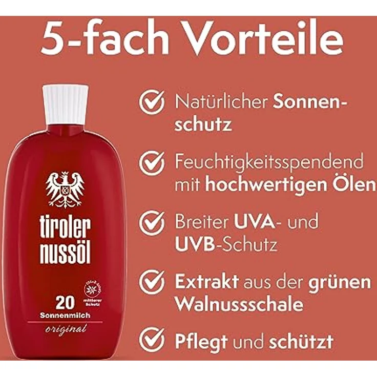 Tiroler Nussöl Original Sonnenmilch LSF20 150 ml – Bild 2