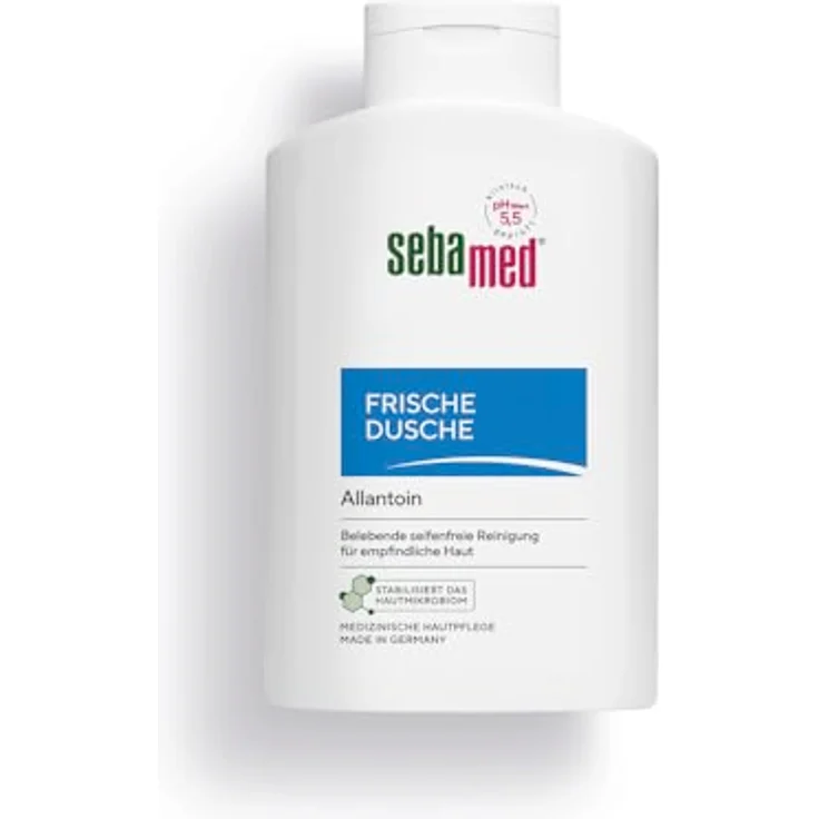Sebamed Frische Dusche, Duschgel 400 ml für empfindliche und strapazierte Haut, feuchtigkeitsspendend mit Aminosäuren und Allantoin, pH 5,5, für Männer und Frauen – Bild 1
