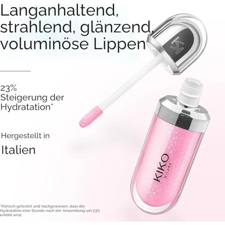 KIKO Milano 3D Hydra Lipgloss, hydratisierendes Lipgloss mit langanhaltendem Glanz, Farbton 09 Soft Coral, 6.5 ml – Bild 5