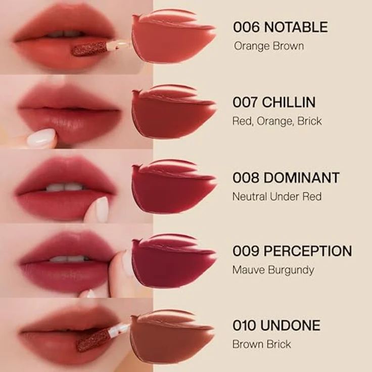 MUZIGAE MANSION Objet Liquid, langanhaltender flüssiger Lippenstift mit Matt-Effekt, Farbton 008 Dominant, 6 ml – Bild 2