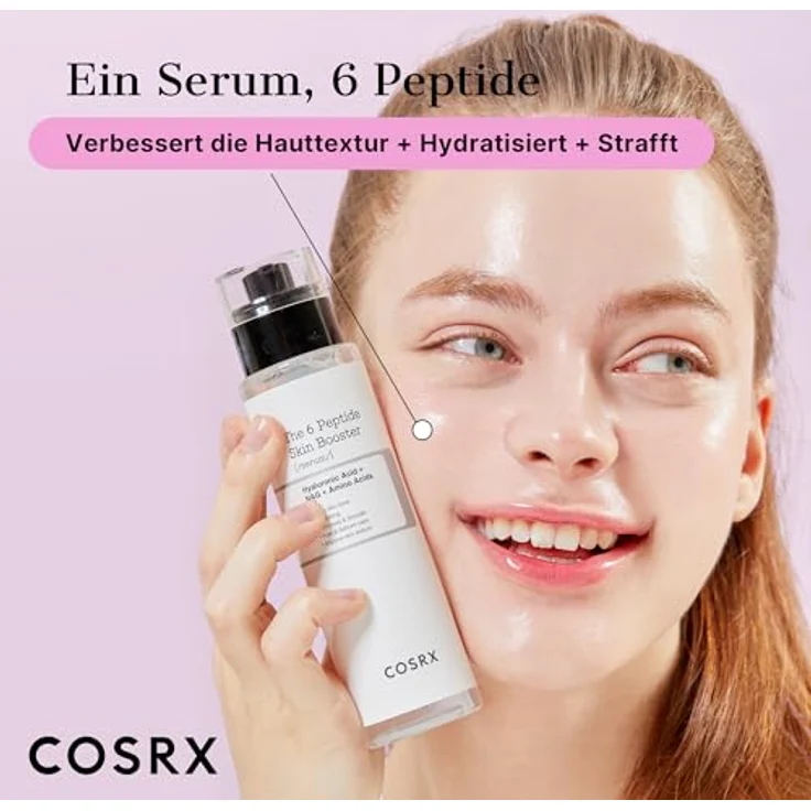 COSRX 6X Peptide Collagen Booster Toner Serum 150mL/5.07 Fl.Oz, Hauterneuernde Gesichts-Essenz, Niacinamid & Hyaluronsäure, Parabenfrei, Korean Skincare – Bild 5