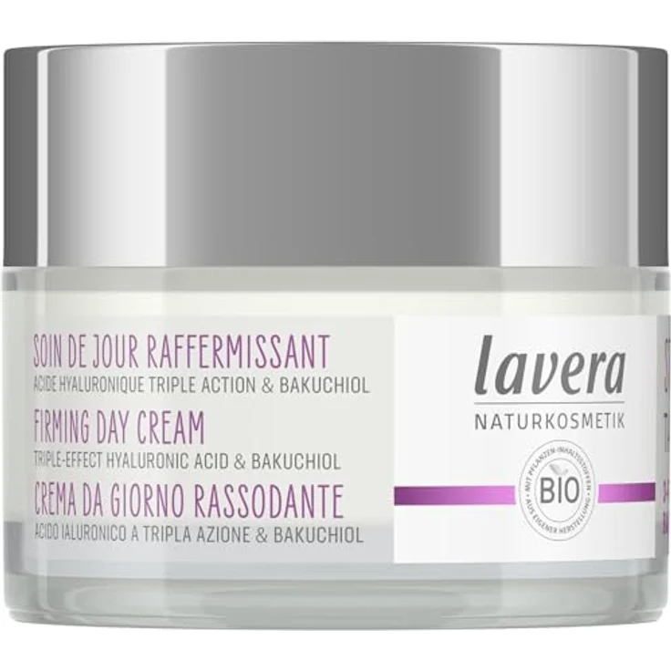 lavera Straffende Tagespflege, 50 ml, für strahlend frischen Teint und geschmeidiges Hautgefühl, auch für sensible Haut geeignet – Bild 1