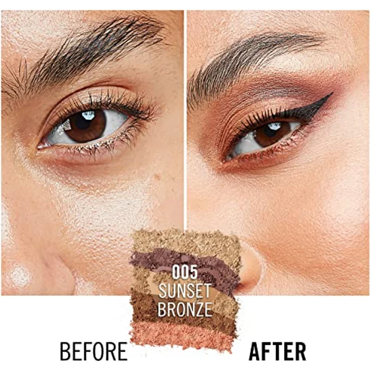 Rimmel ScandalEyes Lidschattenpalette, Farbton 005 Sunset Bronze, 3,8 g, mit langanhaltendem Effekt und kombinierbaren Farbtönen für Tages- und Abend-Make-up – Bild 4