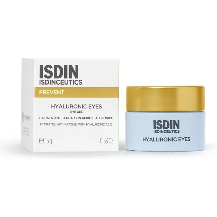ISDIN Isdinceutics Hyaluronic Eyes Gel, Augenpflege mit Anti-Müdigkeits Effekt und kühlender Gel-Sorbet Textur, 15 g