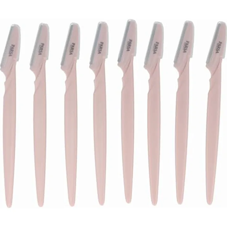 PARSA Beauty Gesichtshaarentferner Essential Trimmer 8er-Set, Präzisions-Rasierer für Augenbrauen & Dermaplaning