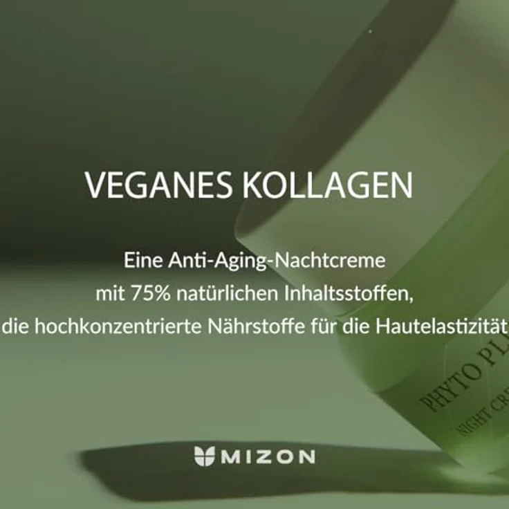 Mizon Phyto Plump Collagen Night Cream, Gesichtscreme für Damen mit pflanzlichem Kollagen, 50 ml – Bild 2