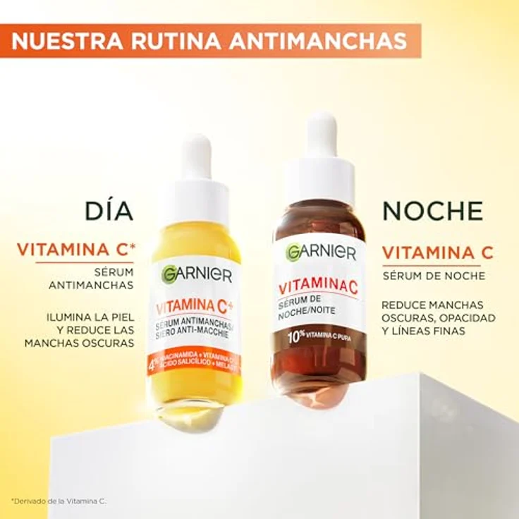GARNIER Skinactive Vitamina C Sérum De Noche, 30ml, fleckenbeständig, vegan, für alle Hauttypen – Bild 7