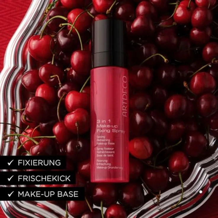 ARTDECO 3 In 1 Make-up Fixing Spray, transparentes Fixing Spray mit Mikrowasserperlen und Allantoin – Bild 4
