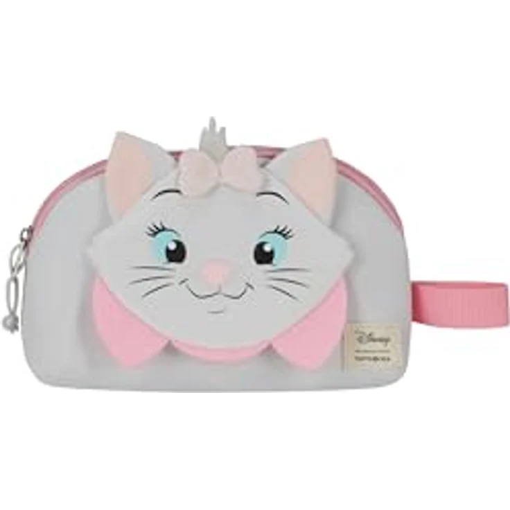 Samsonite Happy Sammies Disney Kulturbeutel, 22 cm, 2.5 L, Mehrfarbig (Aristocat Marie) mit 3D-Details, recyceltem Material und Namensschild – Bild 2