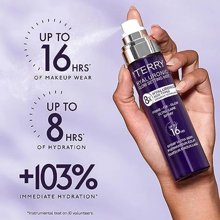 By Terry Hyaluronic Glow Setting Mist, Fixing Spray mit 8-facher Hyaluronsäure, alkoholfrei und vegan, 100 ml – Bild 3