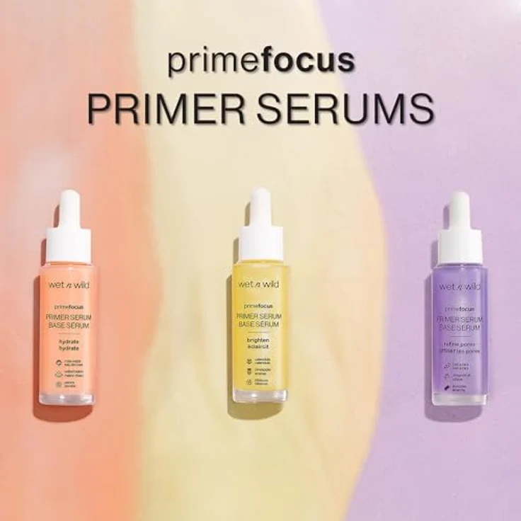Wet n Wild Prime Focus, aufhellendes Gesichtsserum, spendet Feuchtigkeit und verfeinert die Poren, 30 ml – Bild 6