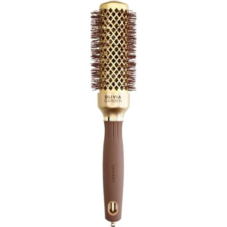 Olivia Garden - Expert Blowout Shine Gold & Brown Hairbrush - 35 – Bild 1