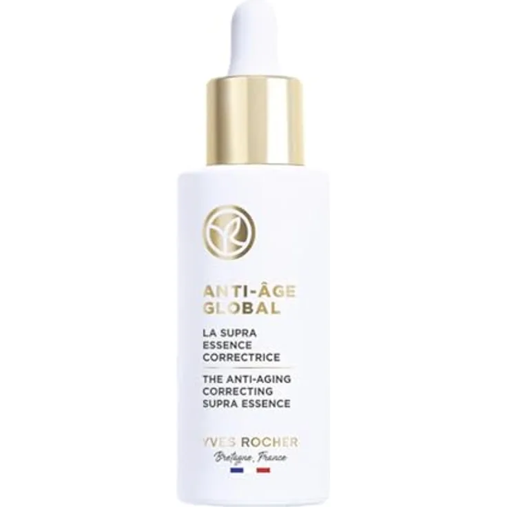 Yves Rocher ANTI-AGE GLOBAL - Supra Essence korrigierendes Serum - Anti-Aging Pflege mit Tiefenwirkung - Mit pflanzlichem Knospen-Nektar - 50 ml
