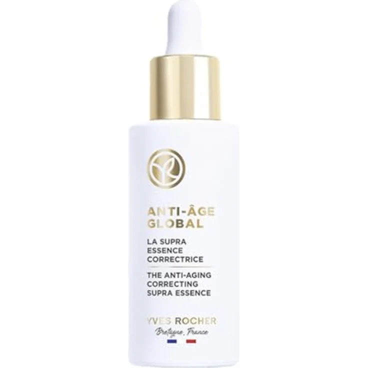 Yves Rocher ANTI-AGE GLOBAL - Supra Essence korrigierendes Serum - Anti-Aging Pflege mit Tiefenwirkung - Mit pflanzlichem Knospen-Nektar - 50 ml – Bild 1