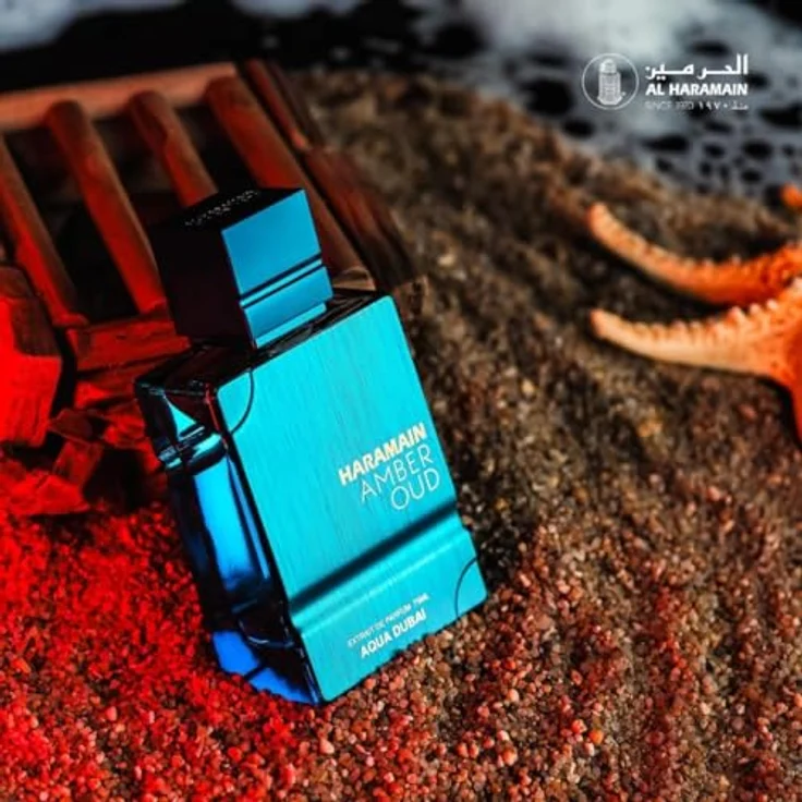 Al Haramain Amber Oud Aqua Dubai 100 ml Eau de Parfum Spray, luxuriöses unisex arabisches Parfüm mit fruchtigem Amber- und Moschusduft – Bild 4