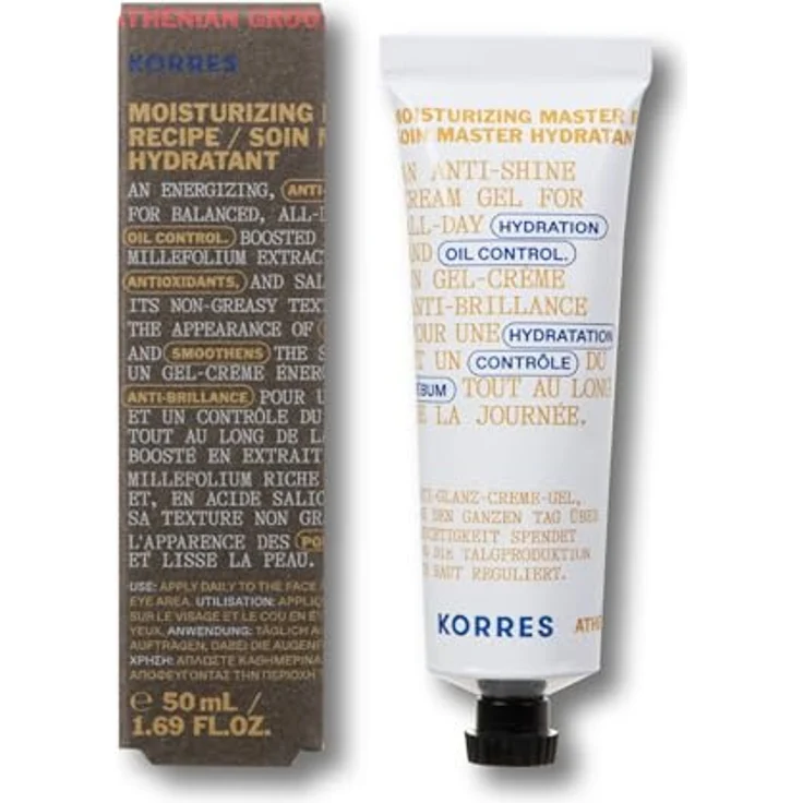 KORRES ATHENIAN GROOMING Mattierende Feuchtigkeitscreme, reduziert Poren, mattierend, leichte Textur, vegan, 50 ml – Bild 2