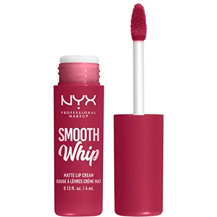 NYX Professional Makeup Smooth Whip Matte Lip Cream, seidiger Lippenstift mit glättender Wirkung, Farbton 08 Fuzzy Slippers, 4 ml – Bild 3