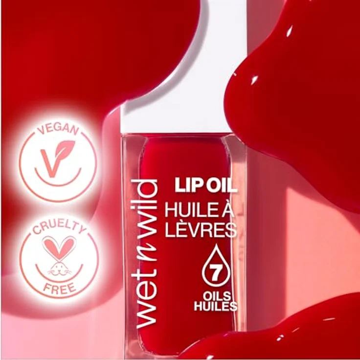 wet n wild Lippen Lip Oil, 7,11 ml, mit 7 natürlichen Ölen für intensive Pflege und Wet-Look, tierversuchsfrei, zarter Duft nach Minze und Vanille – Bild 6