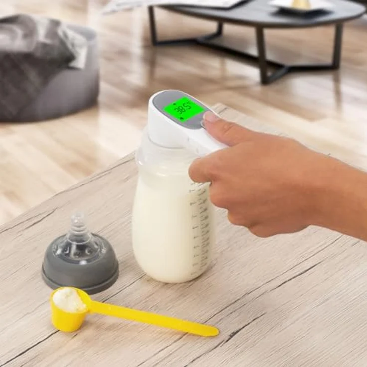 Reer Fieberthermometer Colour SkinTemp 3in1, kontaktloses Infrarotgerät mit integrierten Babymodus und 25 Speicherplätzen – Bild 3