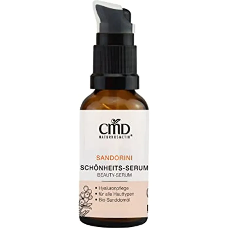 CMD Naturkosmetik Sandorini Schönheits-Serum / Beauty-Serum 30 ml, hochkonzentrierte Feuchtigkeitspflege für trockene und reife Haut