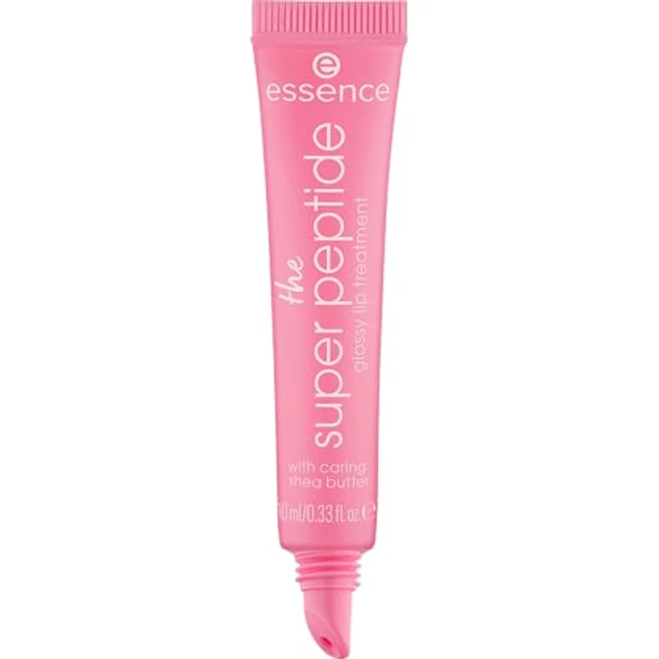 essence the super peptide glossy lip treatment, Lippenbalsam Nr. 02, Pink, glättend, pflegend mit Vitaminen, vegan, ohne Parabene, 10ml – Bild 2