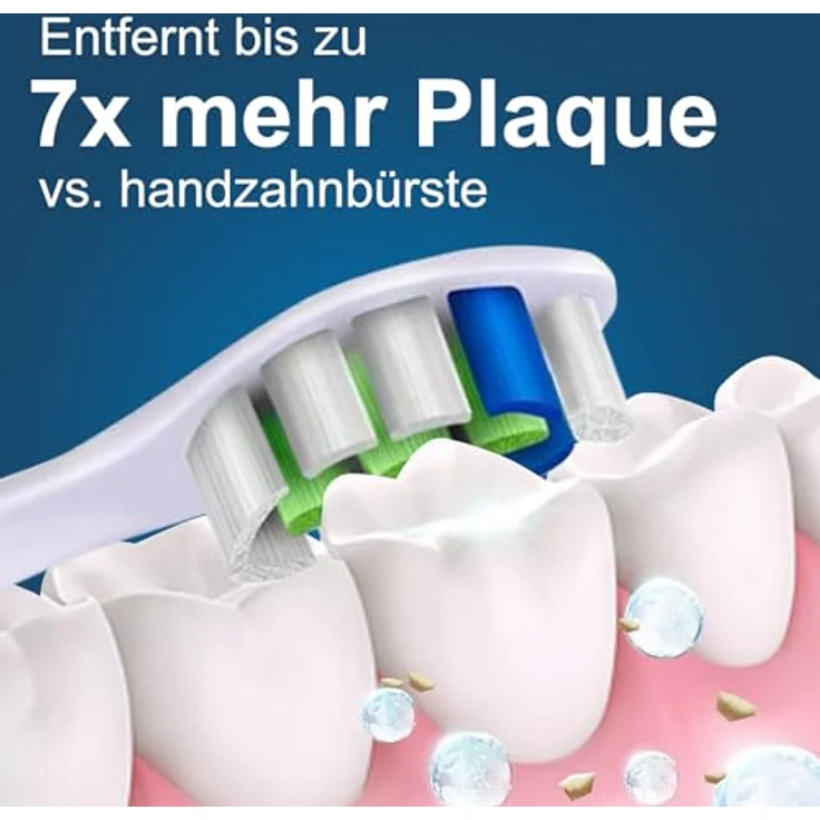 valuabletry 8er Ersatzbürsten für Philips Sonicare, Precision Clean Bürstenköpfe, 4 Schwarz und 4 Weiß, ergonomisches Design, starke Plaque-Entfernung, kompatibel mit mehreren Modellen – Bild 3