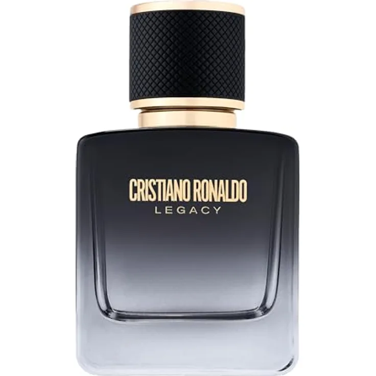 CR7 Cristiano Ronaldo Legacy Eau de Parfum für Herren, 30ml, holzig-aromatischer Amber Duft im modernen Flakon mit Schwarz und Gold