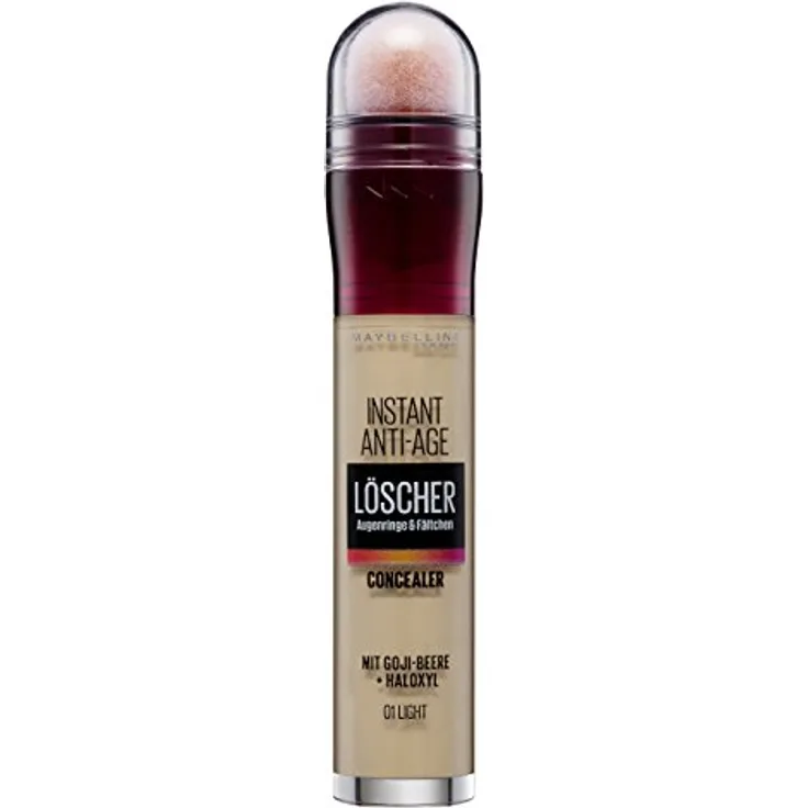 Maybelline New York Instant Anti-Age Effekt Concealer "Der Löscher" Auge, inkl. Mikro-Lösch-Applikator, 01 Light, 1er Pack (1 x 6.8 ml)