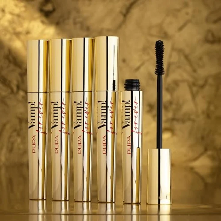 PUPA Milano Vamp! Mascara Forever, Wimperntusche mit voluminösem Effekt und wasserresistenter Formel, 9 ml – Bild 5