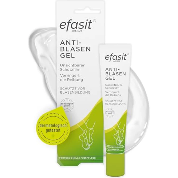 Efasit Anti-Blasen Gel, 17ml - Unsichtbarer Schutzfilm mit Panthenol und Kamille, Made in Germany – Bild 1