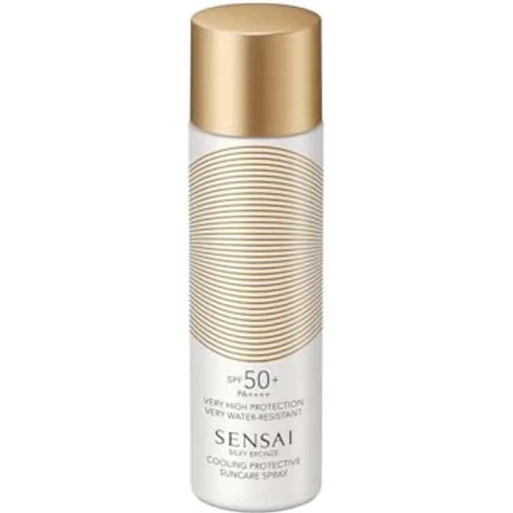 SENSAI Silky Bronze Cooling Protective Suncare Spray SPF50+ (150 ml) - Bronze Prot Body Spray P 50+ - Sonnenspray, kühlend, hoher Schutz