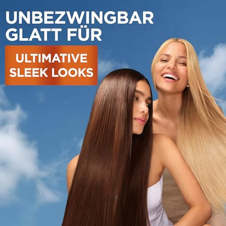 Garnier Fructis Keratin Sleek Maske, Haarmaske mit Arganöl und Keratin-Komplex für trockenes, frizziges Haar, 370 ml – Bild 5