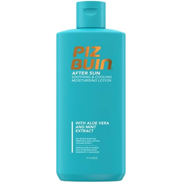 Piz Buin After Sun Beruhigende und kühlende Feuchtigkeitslotion | mit Aloe Vera | 200ml