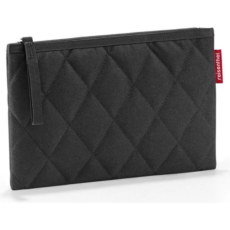 Reisenthel Kosmetiktasche case 1 dots LR7009, Ordnungshelfer für Kosmetik und Kleinigkeiten, wasserabweisend, Rhombus Black, 23 cm – Bild 1