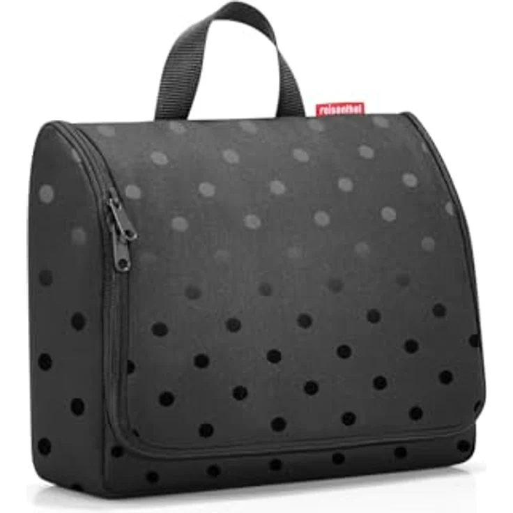 REISENTHEL® Kulturbeutel toiletbag XL, Kosmetiktasche Kulturbeutel Kulturtasche, luftiges Netzgewebe, viele Taschen, Haken zum Aufhängen, inkl. Spiegel, schwarz – Bild 2