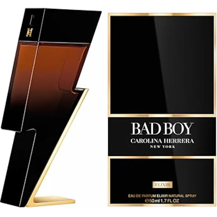 Carolina Herrera Bad Boy Elixir Eau de Parfum, 50 ml, Herrenduft mit intensiven Noten