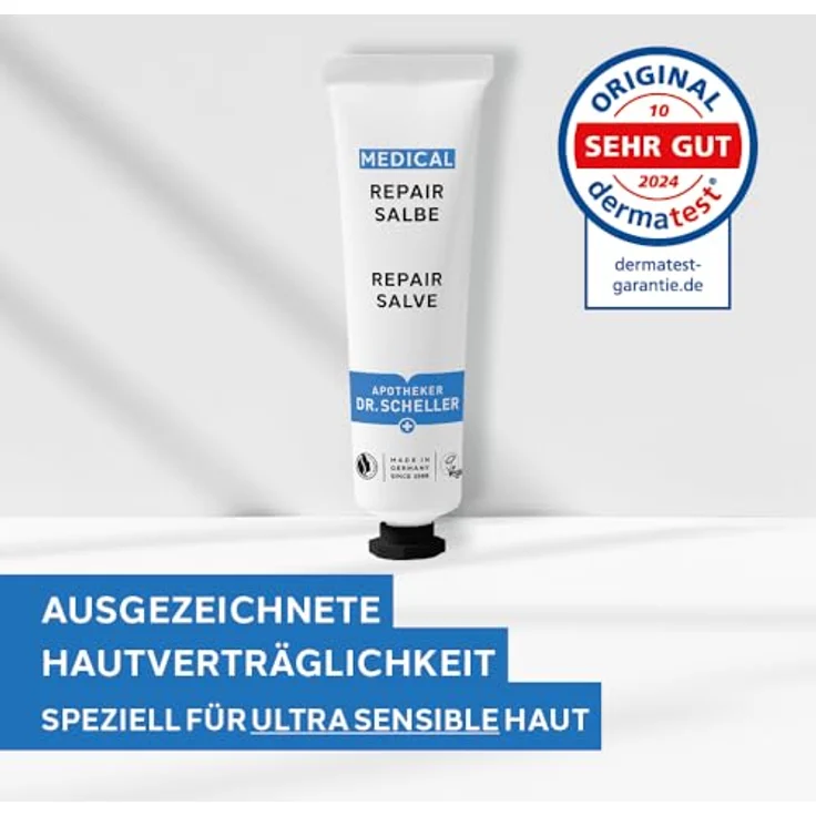 Dr. Scheller MEDICAL REPAIR SALBE, 30 ml - Intensiv rückfettend, regt Hautregeneration an, vegan und silikonfrei – Bild 3