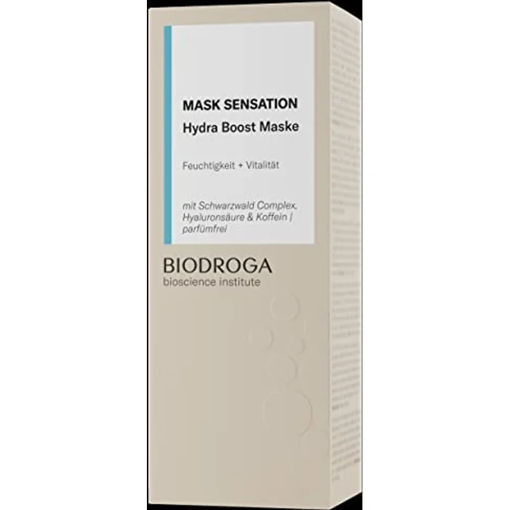 BIODROGA Bioscience Institute MASK SENSATION Hydra Boost Maske, Feuchtigkeitsmaske mit Schwarzwald Complex zur intensiv hydratisierten und vitalisierten Haut, 50 ml – Bild 2