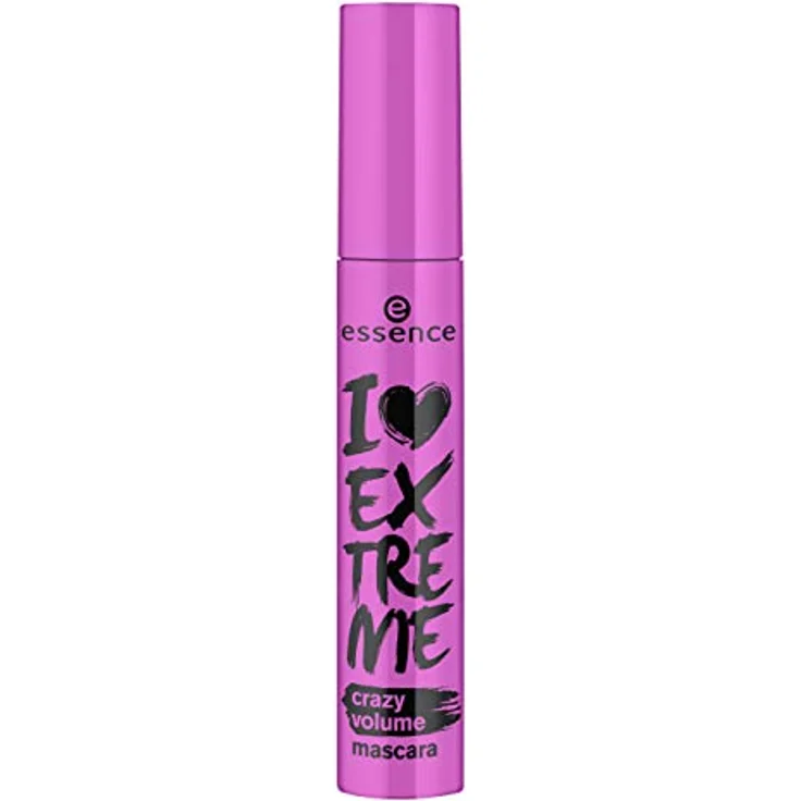 essence I LOVE EXTREME crazy volume mascara, Wimperntusche, schwarz, schwunggebend, verlängernd, volumengebend, langanhaltend, vegan, ohne Parfüm, ohne Alkohol (12ml) – Bild 2