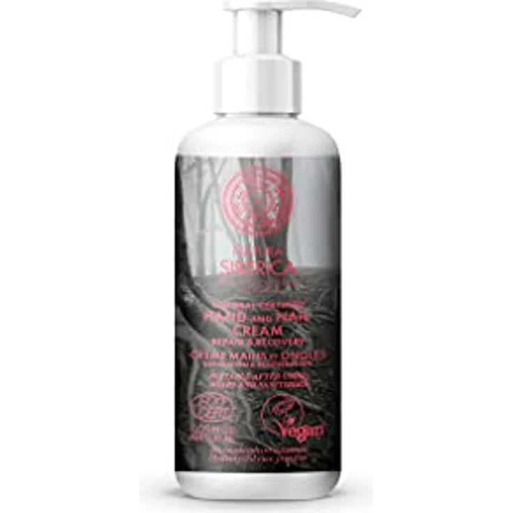 Natura Siberica Natürliche zertifizierte Hand- und Nagelcreme – Repair & Recovery mit Bio-Rhododendron-Adamsii-Extrakt, vegan und ECOCERT COSMOS zertifiziert