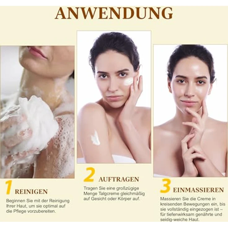 P-Beauty Cosmetic Accessories Tallow Honey Balm, 120g, Feuchtigkeitscreme für Gesicht und Körper, 100% natürliche Inhaltsstoffe, täglich einsetzbar – Bild 9