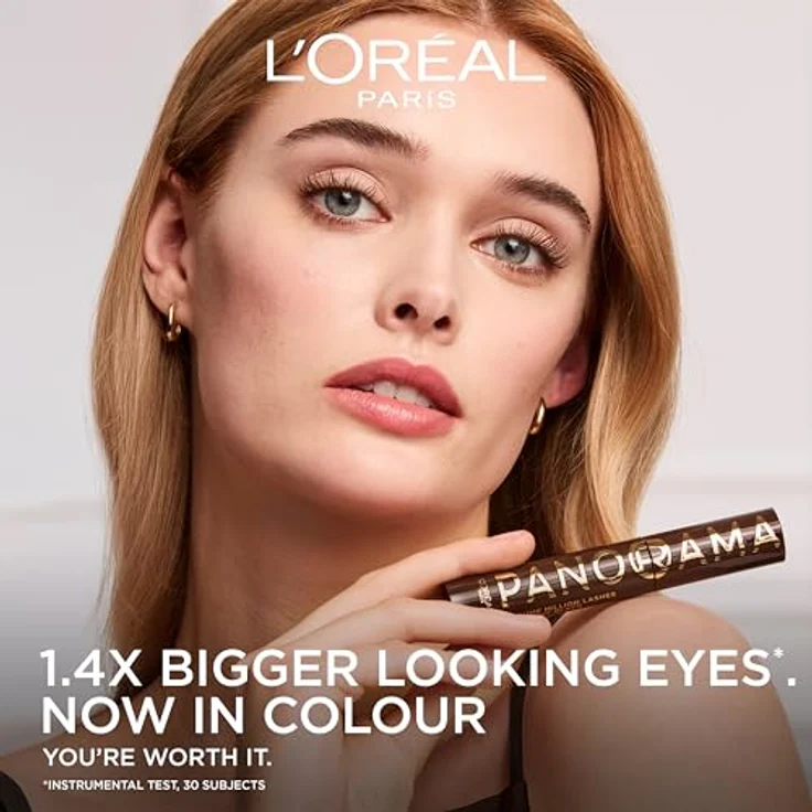 L’Oréal Paris Panorama Chromatics Volumen-Mascara, Farbton Brown, 10.5 ml – für dichte, verlängerte Wimpern ohne Verkleben – Bild 4
